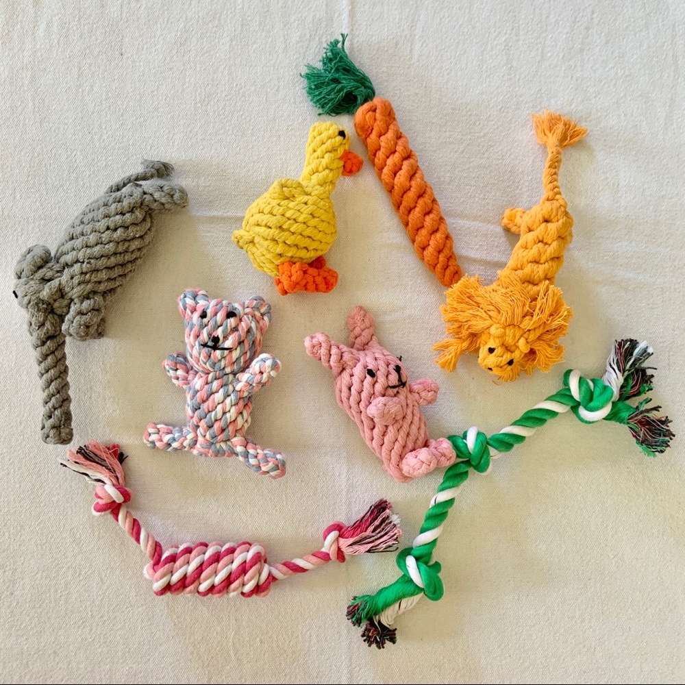 New Puppy 8 Piece Rope Toy Set